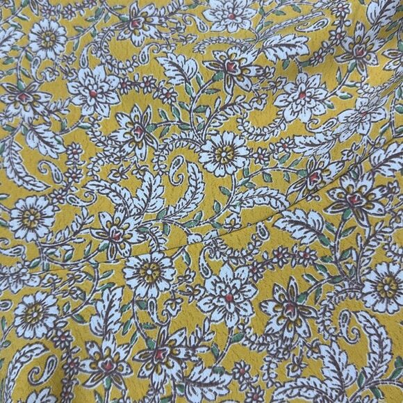 Girl Princess Crepe Ruffle Hem Layered Empire Waist Skirt Sz 12 Floral - Picture 3 of 8